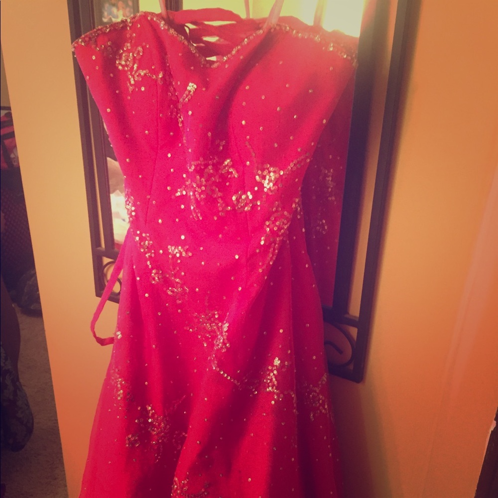 Mori Lee Pink Prom Gown